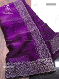 Space Silk Stones Diamond Stone Peacock Purple Purple