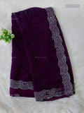 Space Silk Stones Flower Dual Shade Violet Dual Shade Violet