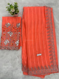 Pop Corn Stones Flower Peach Silver