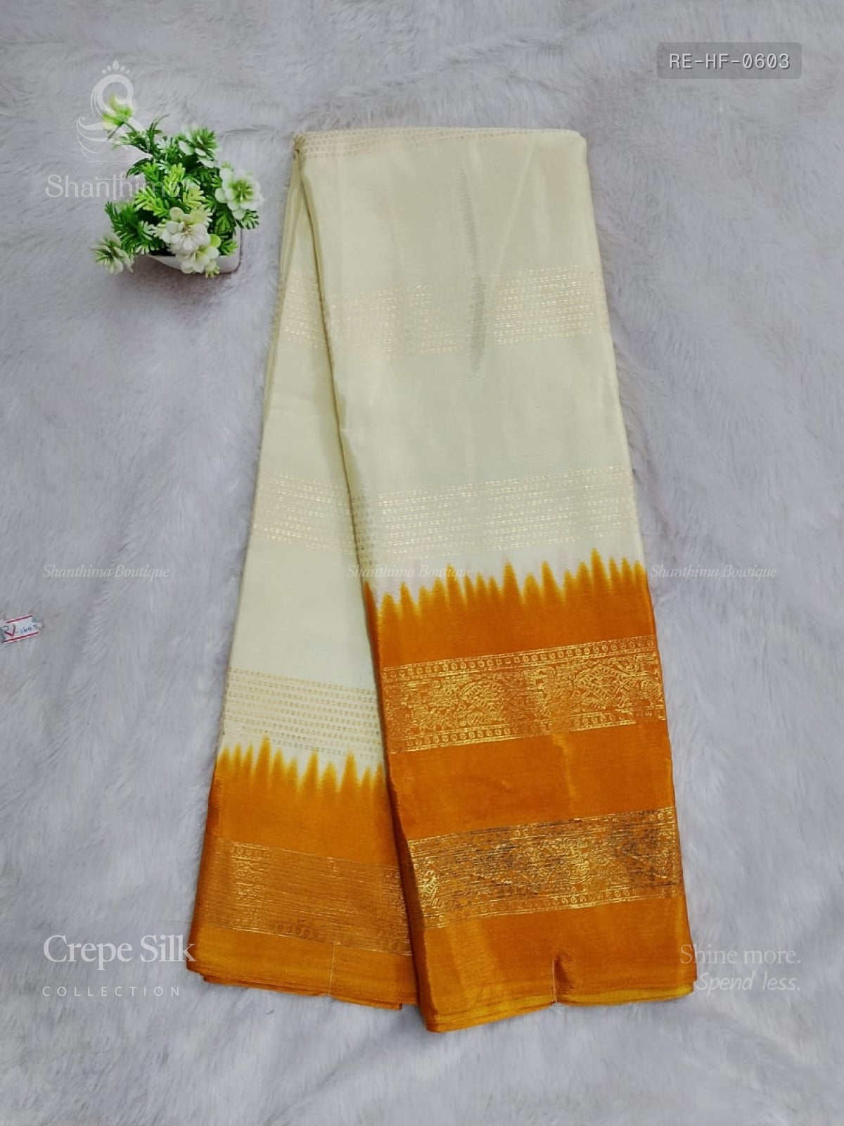 Crepe Silk Horizontal Stripes Flower Sandal Yellow