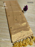 Raga Tissue Mirror Plain Border Gold Gold