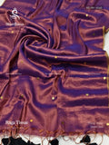 Raga Tissue Mirror Plain Border Lavender Lavender