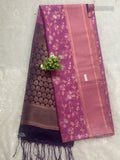 Soft Silk Flowers Diamond Stone Pink Dark Violet