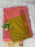 Soft Silk Flowers Flower Dual Shade Pink Olive Green