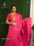 Sungudi Cotton Pavitra Checks Checks Peacock Pink Gold