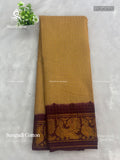 Sungudi Cotton Checks Peacock Sandal Maroon