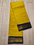 Veldhari Small Border Horizontal Stripes Peacock Yellow Black